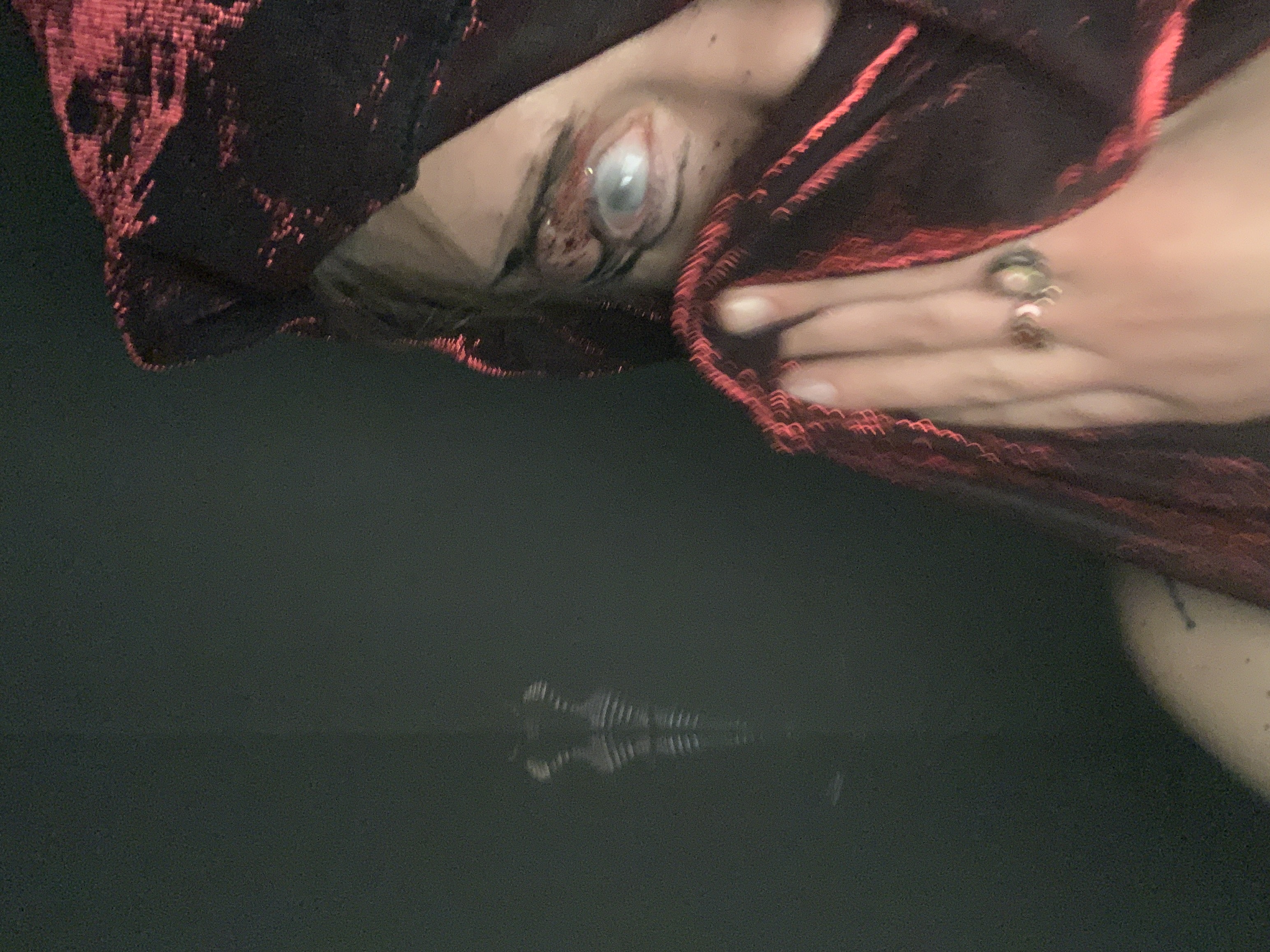 Tanya Fishmann, Phoenix, 2022, self-portrait 6 of 9 from the series on displacement and renewal after war in Ukraine, staged performative gesture