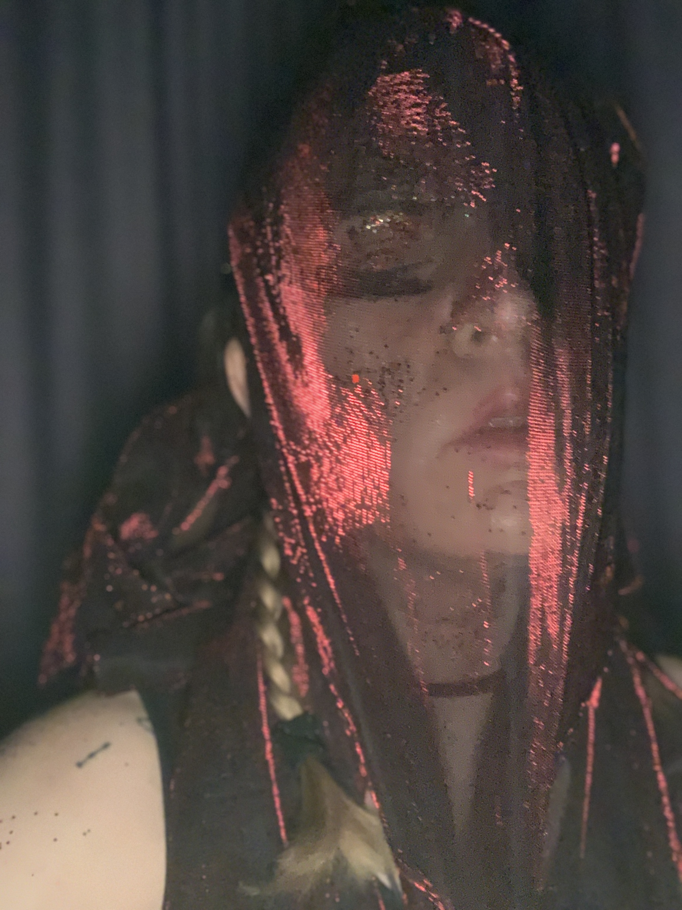 Tanya Fishmann, Phoenix, 2022, self-portrait 7 of 9 from the series on displacement and renewal after war in Ukraine, staged performative gesture